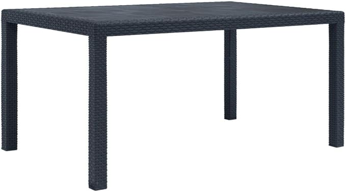 Bistro Set,Patio Lounge Set,Outdoor Patio Furniture,Outdoor Chat Conversation Set,Garden Furniture Sets,for Patio,Backyard,Garden,Outdoor,7 Piece Plastic Anthracite Rattan Look
