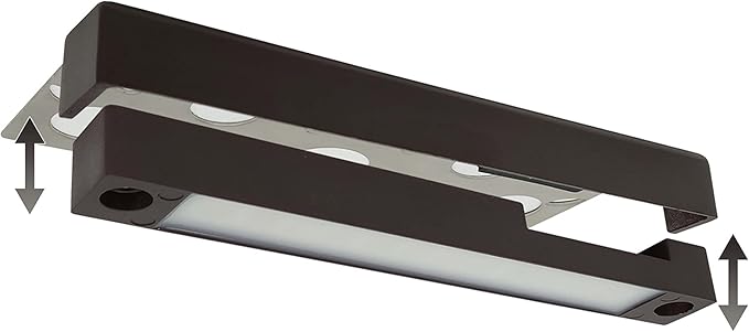 LUMENGY 7 Inch 3W LED Hardscape Light, 2700K Warm White, Easy Replaceable Feature, Includes 3 Mounting Plates for Outdoor Steps, Retaining Walls and Paver Steps, 12V, Black Finish