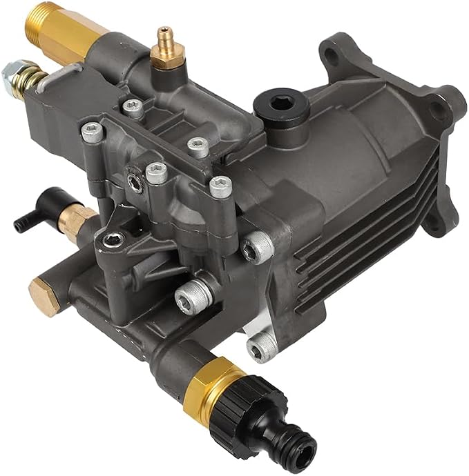 OCPTY 3/4" Shaft Horizontal Pressure Washer Pump Max 3300 PSI 2.5 GPM Replacement Power Washer with 5 Nozzles, Compatible with 90028 90029 GX160 GX190 GX200 rmv2.5g30 SH270