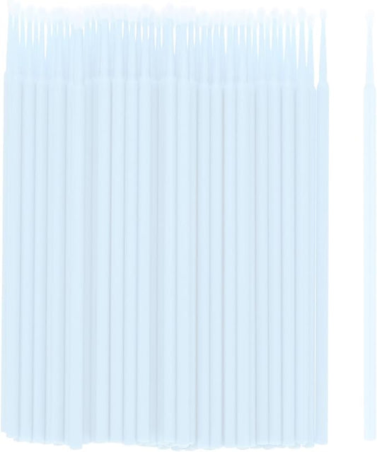 M METERXITY 100-Pack Pollinator Brush, 0.08inch/2mm Plastic Vegetable Pollinator Pen Manual Pollination Tool for Gardening/Greenhouse/Hydroponic Plants/Flowers [White]