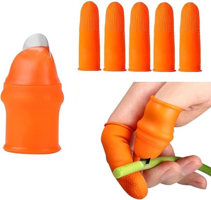 1 Set Garden Silicone Thumb Knife, Fruit and Vegetable Picking Thumb Knife Picking Knife Garden Tools for Plants Trimming