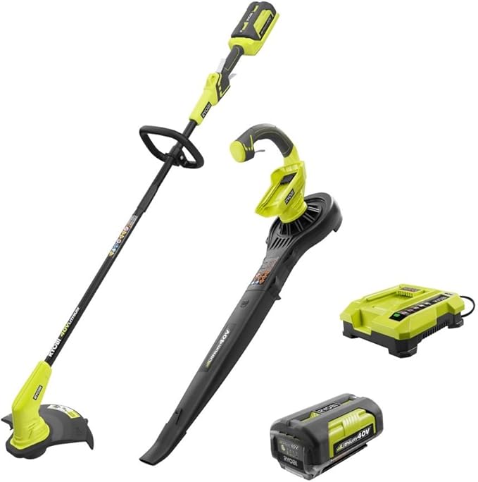 40-Volt Lithium-Ion Cordless String Trimmer and Blower/Sweeper Combo Kit (2-Tools) Includes Battery and Charger