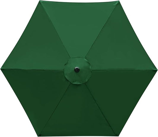 10 Feet Patio Umbrella Replacement Canopy for 6 Ribs, Market Umbrella Top, Yard Table Umbrella Top Cover,Universal Strong and Thick Umbrella Canopy,Canopy Only