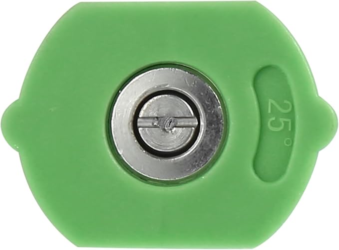X AUTOHAUX 25 Degrees High Pressure Washer Spray Nozzle Tips Quick Connector Green 5 Pcs