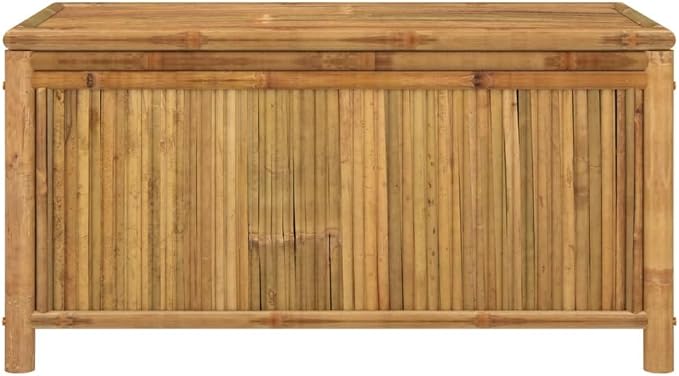 Patio Storage Box Outdoor Storage Cabinet Deck Boxes Outdoor Waterproof Outdoor Storage Bin Outdoor Storage Bench 43.3"x20.5"x21.7" Bamboo