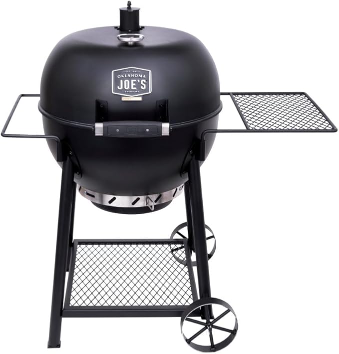 Oklahoma Joe's Blackjack 21.5 in. Heavy-Duty Kettle Charcoal Grill with 382 sq. in. Cooking Area, Black