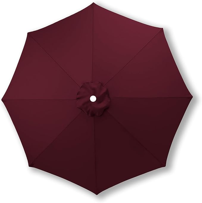 10ft/9ft/7.5ft Patio Umbrella Replacement Canopy for 6/8 Ribs, Outdoor Market Patio Table Umbrella Top Canopy Cover for Backyard Garden Courtyard Swimming Pool