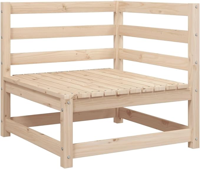 vidaXL Patio Sofa Set - Modular 9 Piece Outdoor Lounge Conversation Set - Solid Pine Wood - 27.6"x27.6"x26.4" - for Garden, Patio, Terrace