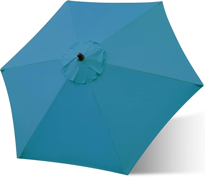 Sunnyglade 7.5ft Patio Umbrella Replacement Canopy Market Umbrella Top Outdoor Umbrella Canopy with 6 Ribs