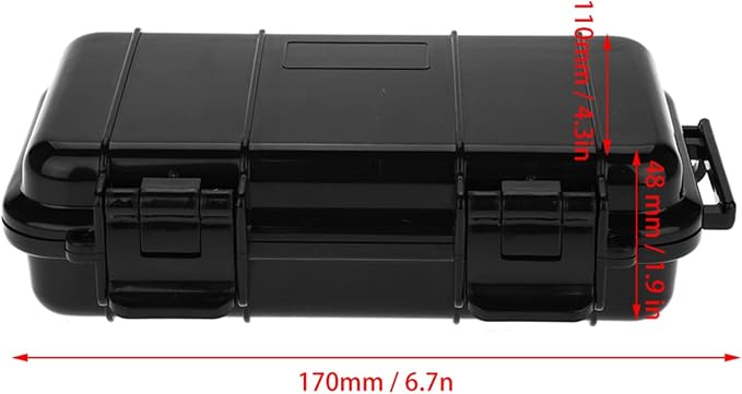 Dry Storage Box, 3 Types Survival Box Container Outdoor Shockproof Case Portable Storage Container for Camping Hiking Outdoor Activities