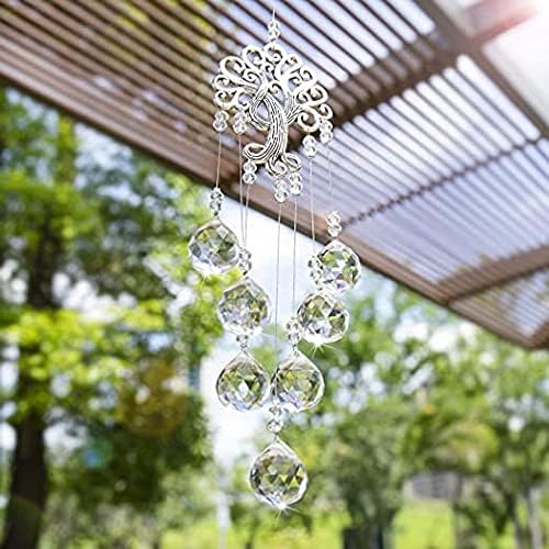 Tree of Life Crystal Prism Suncatcher Rainbow Maker Garden Decor | Crystal Suncatcher Rainbow Maker with Tree of Life Metal Prism for Garden Window Room Outdoor Decor Display