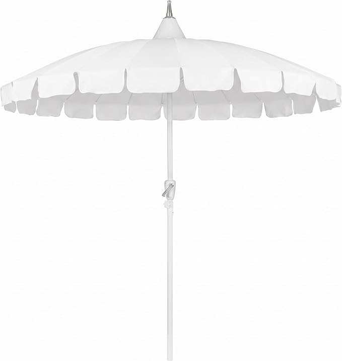 8Ft Patio Pagoda Umbrella, UV Protect Pool Umbrellas with Heavy Duty Pole, Outdoor Market Umbrella for Holiday Garden Backyard