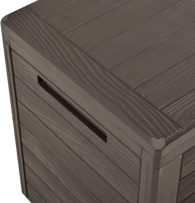 Storage Boxes, Patio Storage Box Brown 45.7"x17.3"x21.7"