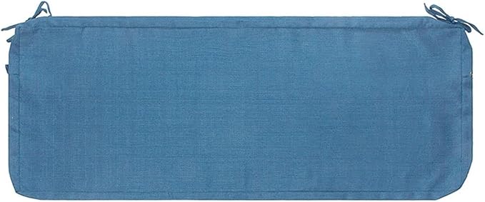 FUNHOME Outdoor Bench Cushion Cover 45 x18 x 3 inch,Water Resistant Cover with Zipper&Ties,Fade-Resistant Slipcover,Patio Porch Swing Cushion Cover Replacement Only,No Insert(Light Blue)