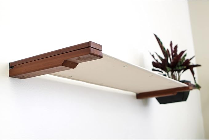 Catastrophic Creations Cat Planter Lounge Cat Hammock — 41-Inch Brown/Natural Canvas— Cat Wall Shelf— Cat Wall Furniture — Cat Climbing Shelves — Cat Floating Shelves — Cat Wall Hammock