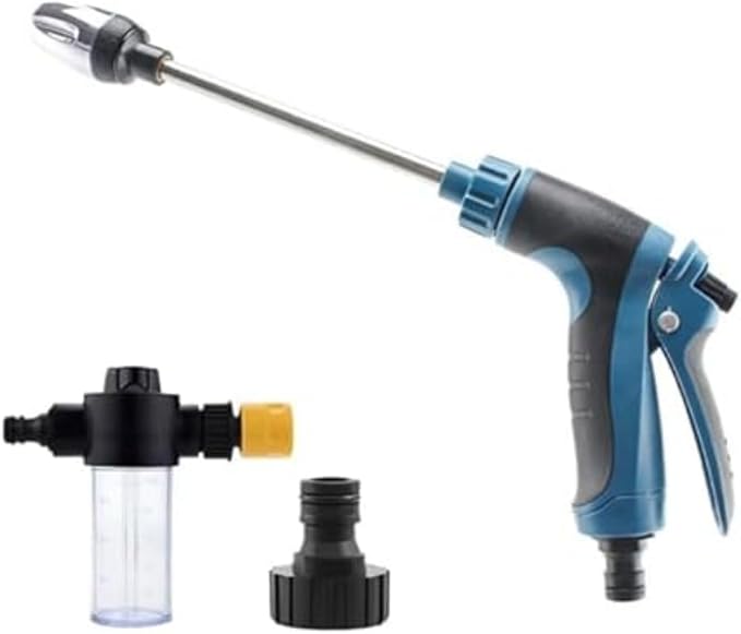 jethose Pressure Washer Nozzle Original - New & Improved 2026 Model, 360° Rotating, Durable Stainless Steel Spray Nozzle (Blue-b, One Size)