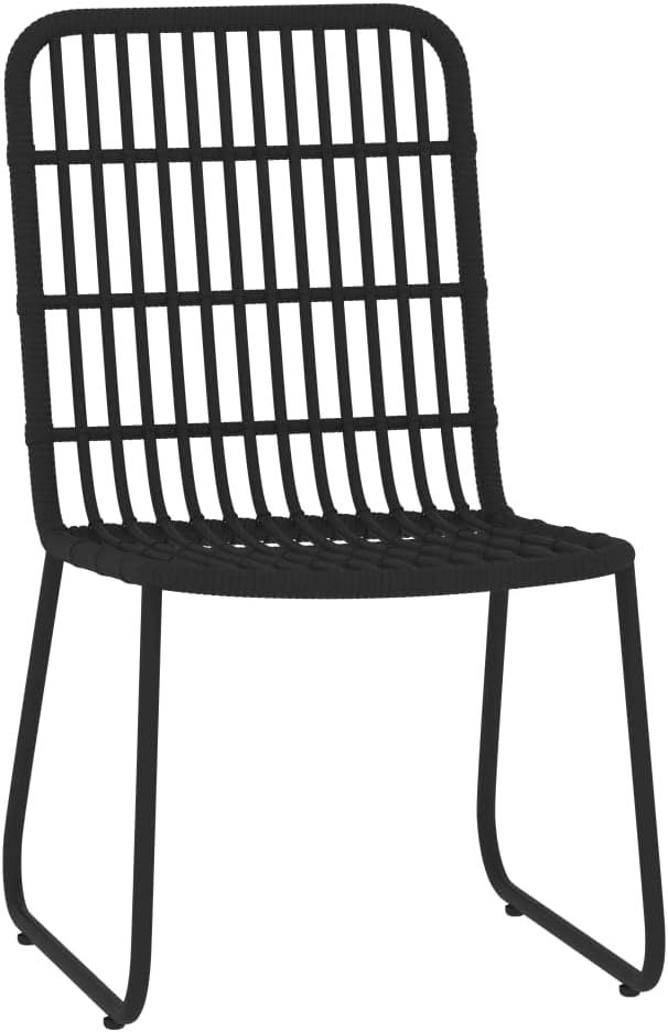 Backyard Furniture Patio Conversation Sets Outdoor Seating 3 Piece Patio Dining Set Black Suitable for Swimming Pool, Courtyard, Garden