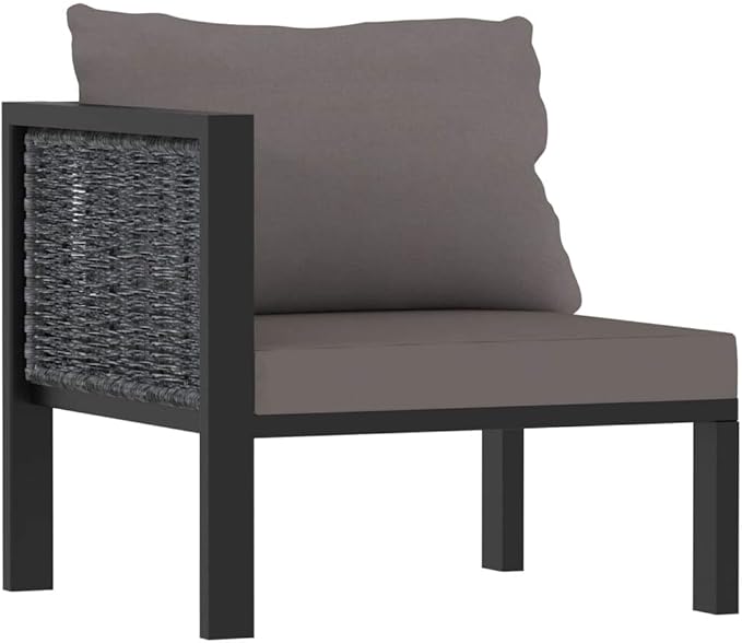 Patio Lounge Set with Cushions,Outdoor Furniture,Outdoor Furniture Sets,Patio Conversation Sets,for Garden,Deck,Backyard,8 Piece Poly Rattan Anthracite