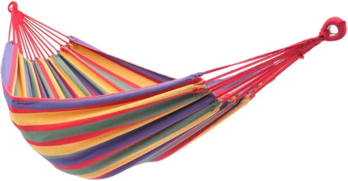YKS Canvas Hammock (79 Inch × 34 Inch, 330 Pounds Maximum Capacity)