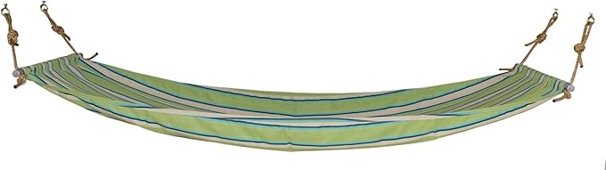 Full Hammock with Mounting Hardware, Lime Stripe