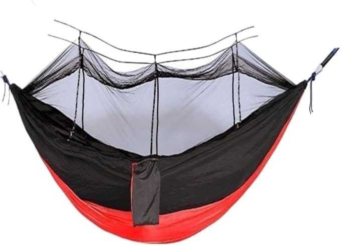 Hammock Multifunctional Outdoor Hammocks, Combining Mosquito Protection and Leisure Hammocks for Outside(Red)
