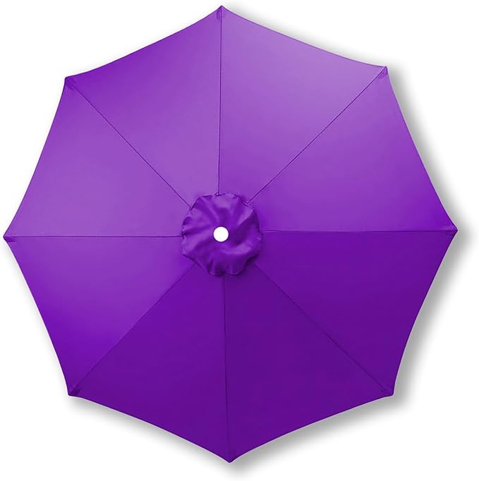 10ft/9ft/7.5ft Patio Umbrella Replacement Canopy for 6/8 Ribs, Outdoor Market Patio Table Umbrella Top Canopy Cover for Backyard Garden Courtyard Swimming Pool