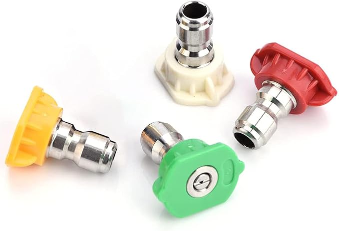 Homdox High Pressure Washer Spray Nozzle Tips, Professional Washer Cleaner 1/4'' Quick Connector, Best for Cleaning Cars