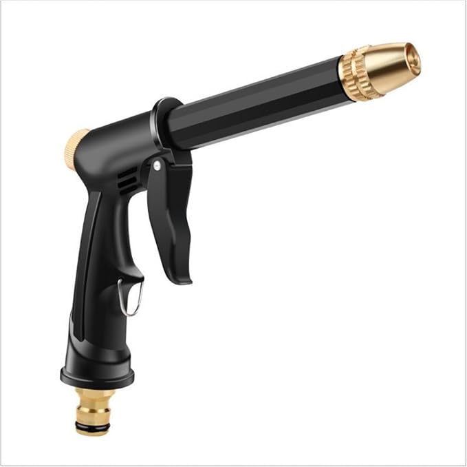 Pressure Washer Hose Attachment, 2026 High Pressure Water Hose Nozzle, Turn Garden Hose into Pressure Washer Wand, for Car, Patio, Gutter, Pet, Window Cleaning with 3 Adjustable Jet Nozzle(Black)