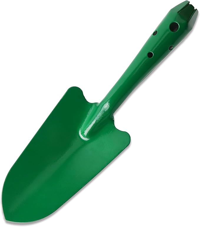 Garden Trowel, Heavy Duty Hand Trowel for Gardening, Metal Garden Shovel Digging Tool with Pointed Blade and Ergonomic Handle for Planting, Weeding and Transplanting