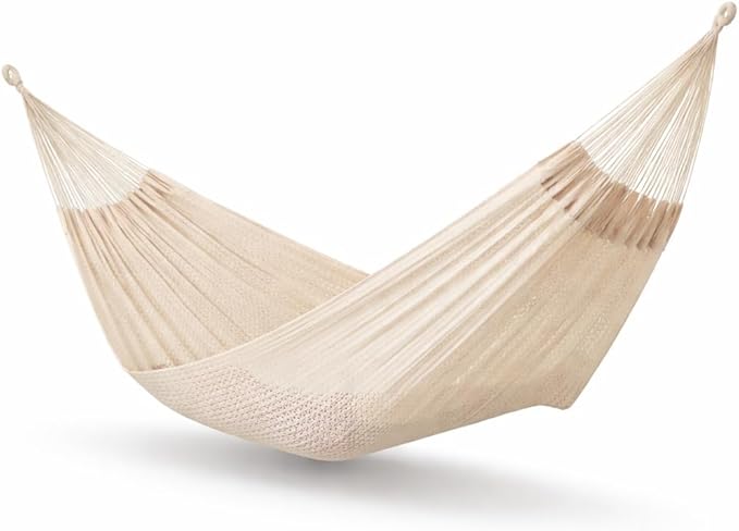 Traditional Mayan Hammock - Fresh Cotton Fabric Hammock (Medium)
