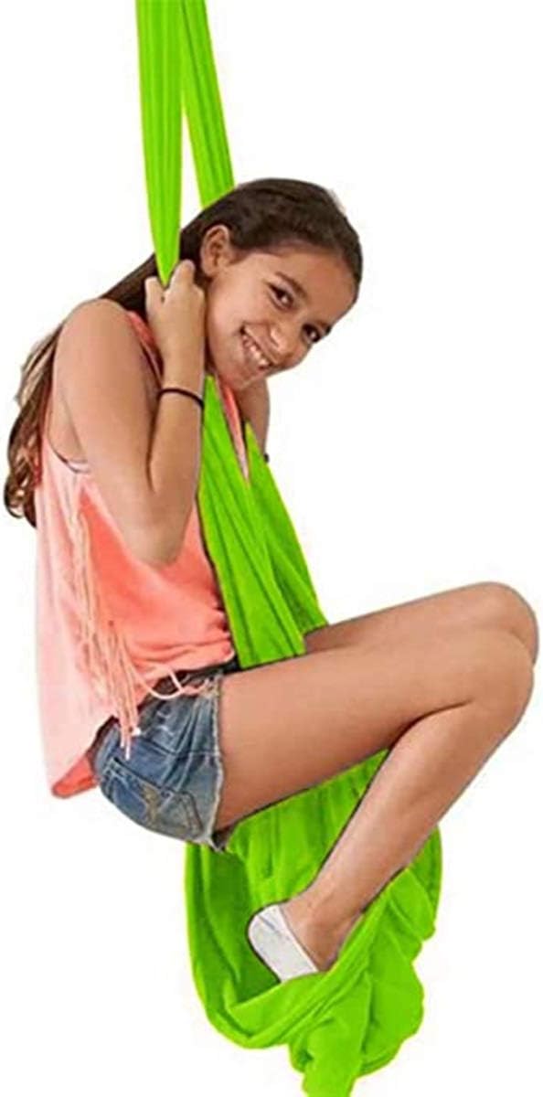 Kids Therapy Swing Chair Indoor Hammock Cuddle Swing for Autism ADHD ADD Child and Teens Elastic Parcel Steady Seat Sensory Cuddle Swings Toy (Size : 150 x 280 cm)