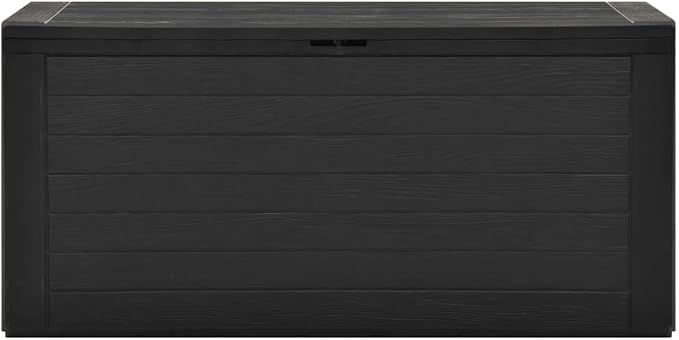 Deck Box Large Outdoor Storage for Patio Furniture, PP Garden Tools, Pool Supplies,Outdoor Backyard Patio Storage Deck Box Container, Anthracite 45.7"x17.3"x21.7" -AA