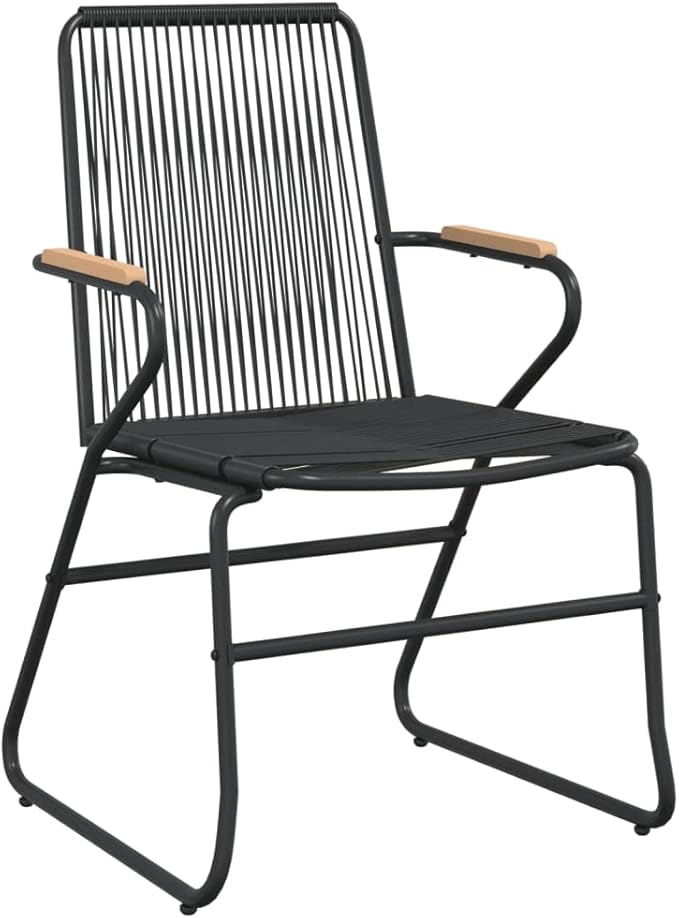 Patio Furniture Sets,Outdoor loveseat,Patio Conversation Sets,5 Piece Patio Dining Set Black PVC RattanSuitable for Patio, Garden, Gazebo Low