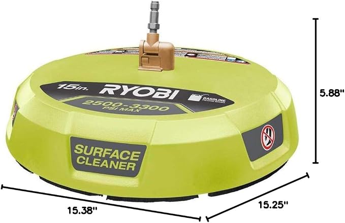 Ryobi RY31SC01 15 in. 3300 PSI Surface Cleaner for Gas Pressure Washer