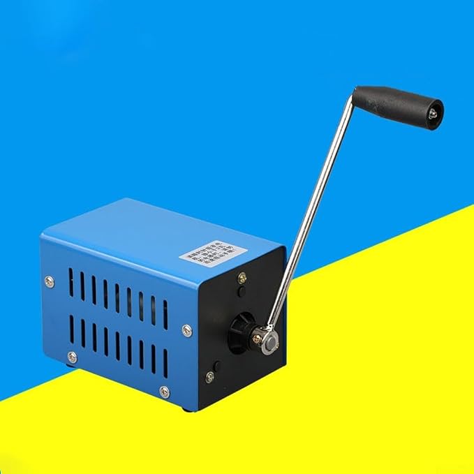 Portable Hand Crank Generator for RV and Camping, 20W USB Charger, Outdoor Survival Use, Metal Construction and Reliable