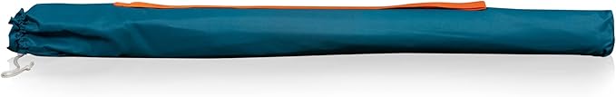 PICNIC TIME 5.5 Ft Portable Beach Umbrella, Lightweight UV Protection Sunshade with Tilt Pole & Carry Bag, Outdoor Canopy Umbrella for Beach, Sand, Pool, Patio, Camping, Travel, or Backyard Shade, (Phoenix Stripe)