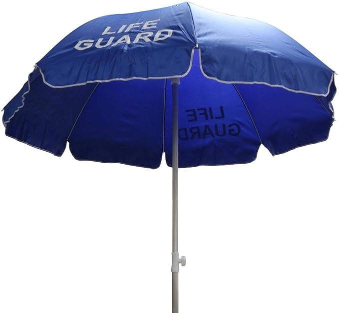 Lifeguard Umbrella - Nylon - 6-1/2 Foot Diameter - Blue