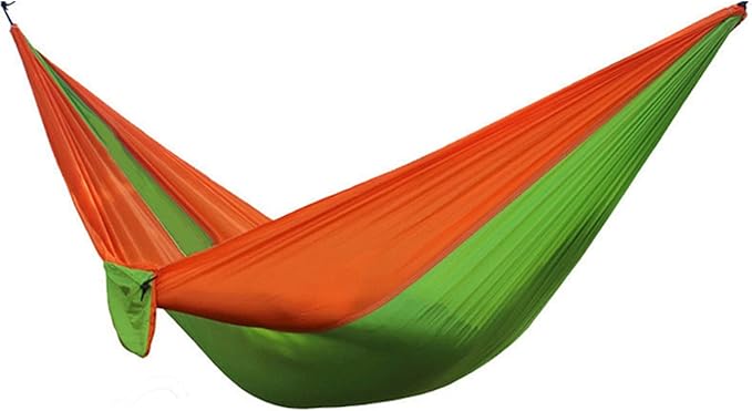 NOBRIM Parachute Portable Hammock Lightweight Camping Hammock Double Nylon Hammock with 2 Tree Straps Swing for Backpacking Outdoor