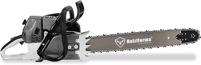 Holzfforma 92CC G660 PRO Gasoline Chain Saw Power Head with 28 Inch 3/8" .063" 92DL Guide Bar and Saw Chain Wrap Around Handle Bar Stronger Sprocket Cover