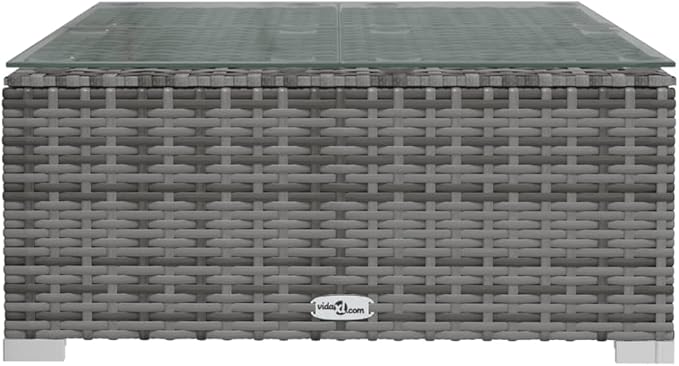 Patio Lounge Set with Cushions,Outdoor Table and Chairs Set,Terrace Conversation Set Furniture,Outdoor Furniture,for Garden,Backyard,6 Piece Poly Rattan Gray