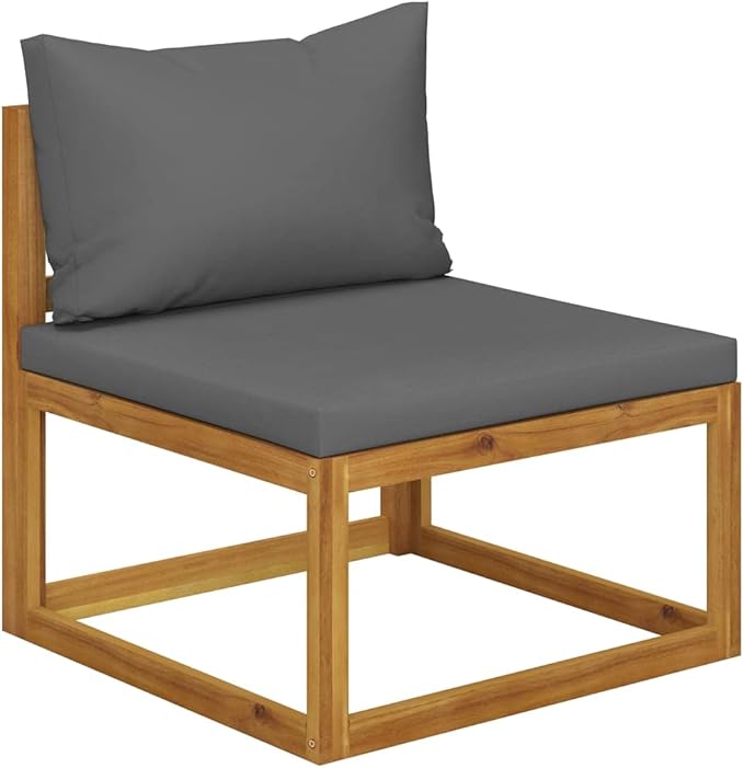 Patio Lounge Set with Cushion,Outdoor Patio Furniture,Outdoor Chat Conversation Set,Garden Furniture Sets,for Patio,Backyard,Garden,Outdoor,6 Piece Solid Acacia Wood