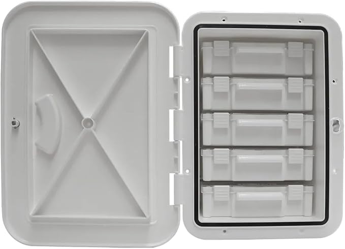 Oceansouth Hatch Tackle Tray Storage Box (with 5 Tackle Boxes)