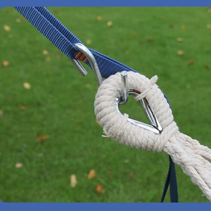 Outdoor hammocks Swing， Hammock Outdoor Camping Double Anti-Rollover Stick Canvas Camping Swing College Student Dormitory Hanging (Color : D, Size : 200 * 100cm) (Color : D, Size : 200 * 100cm)