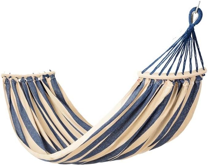 Camping Hammock Bed Hammocks Swing Chair Hammock Outdoor Garden Adult Thick Canvas Anti-Roll for Camping Hammock Swing (Color : A, Size : 200X100cm)