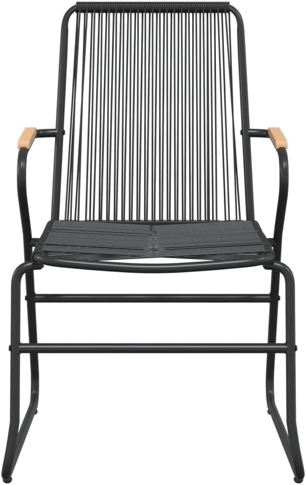 Patio Furniture Sets,Outdoor loveseat,Patio Conversation Sets,5 Piece Patio Dining Set Black PVC RattanSuitable for Patio, Garden, Gazebo Low