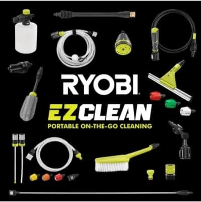 HP Brushless EZClean 600 PSI 0.7 GPM 40 Volt HP Cold Water Cleaner with 2.0 Ah Battery and Charger (11.3, 1)