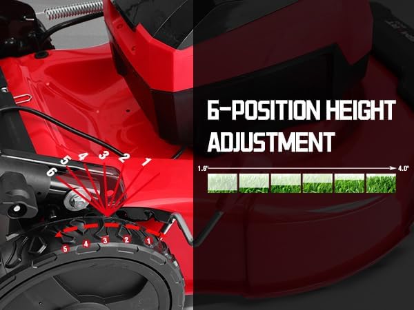 PowerSmart 80V 21in Cordless Push Lawn Mower,Brushless Battery Lawn Mower with 6.0Ah Battery and Charger