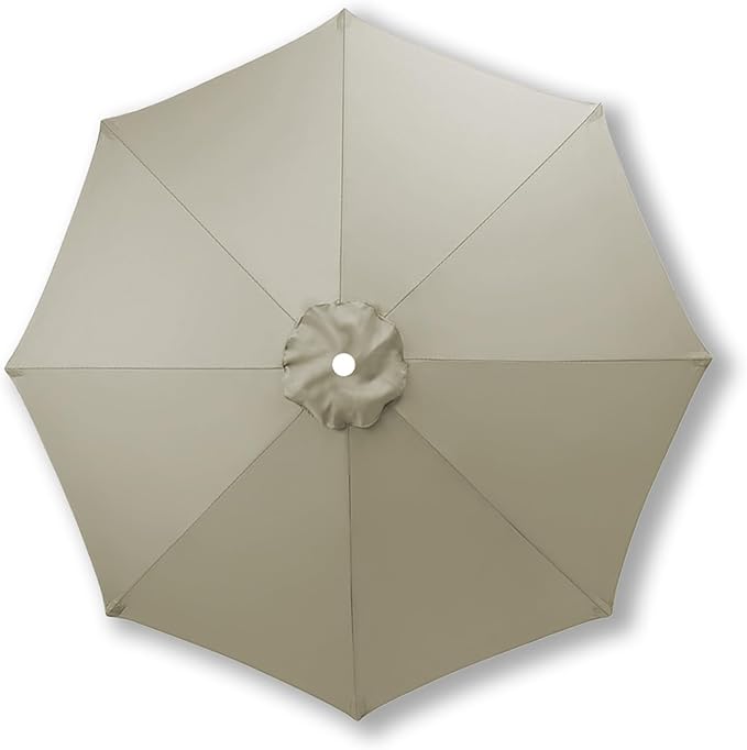 10ft/9ft/7.5ft Patio Umbrella Replacement Canopy for 6/8 Ribs, Outdoor Market Patio Table Umbrella Top Canopy Cover for Backyard Garden Courtyard Swimming Pool