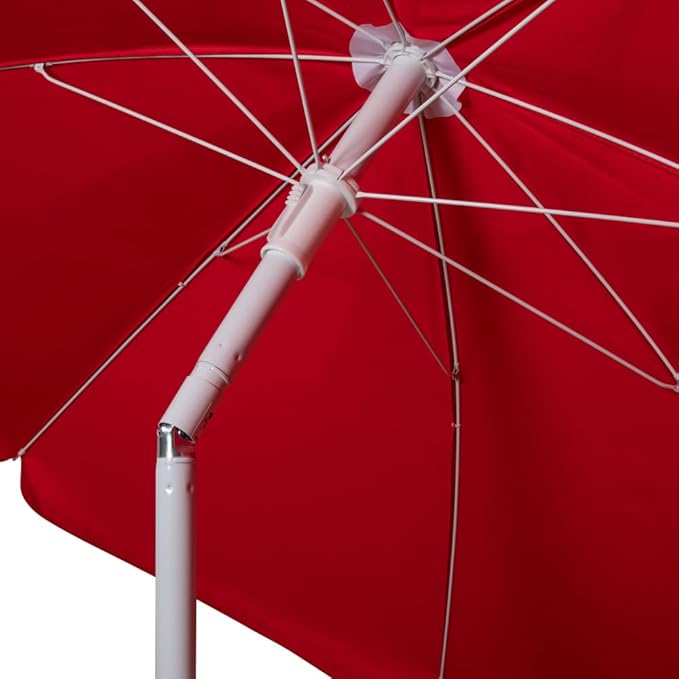 PICNIC TIME NCAA Nebraska Cornhuskers Outdoor Canopy Sunshade Beach Umbrella 5.5' - Small Patio Umbrella - Beach Chair Umbrella
