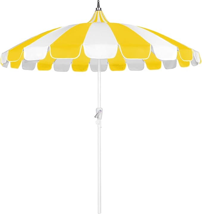 8Ft Patio Pagoda Umbrella, UV Protect Pool Umbrellas with Heavy Duty Pole, Outdoor Market Umbrella for Holiday Garden Backyard